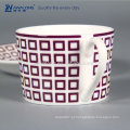 250ml Design exclusivo Elegante Padrão Fine Porcelana Cup E Pires